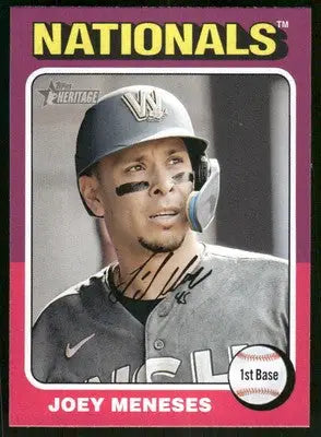 2024 Topps Heritage Joey Meneses #277 Baseball - Baseball Card Single