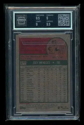2024 Topps Heritage Joey Meneses #277 White Border Baseball Arena Club 9.5 - Baseball Card Single