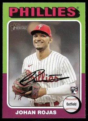 2024 Topps Heritage Johan Rojas #171 RC Baseball - Baseball Card Single