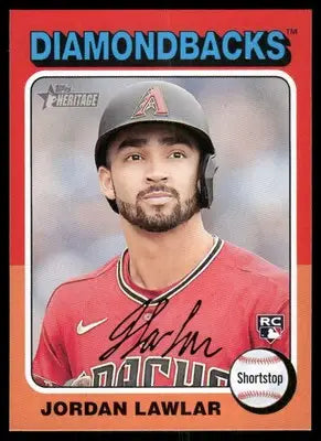 2024 Topps Heritage Jordan Lawlar #429 RC Baseball - Baseball Card Single