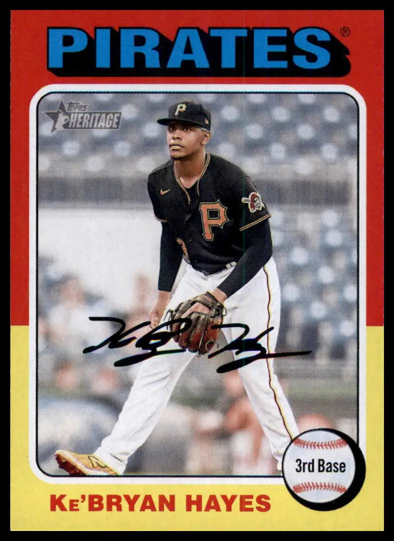 2024 Topps Heritage Ke’Bryan Hayes 226 Pittsburgh Pirates NM - Baseball Card Single