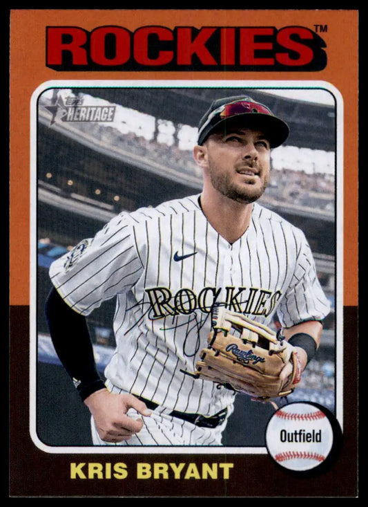 2024 Topps Heritage Kris Bryant 162 Colorado Rockies NM - Baseball Card Single