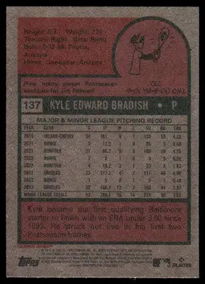 2024 Topps Heritage Kyle Bradish #137 Baseball - Baseball Card Single