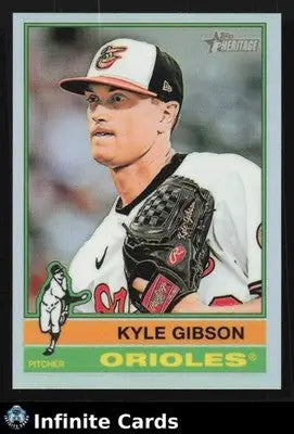 2024 Topps Heritage KYLE GIBSON #699 Refractor Baltimore Orioles