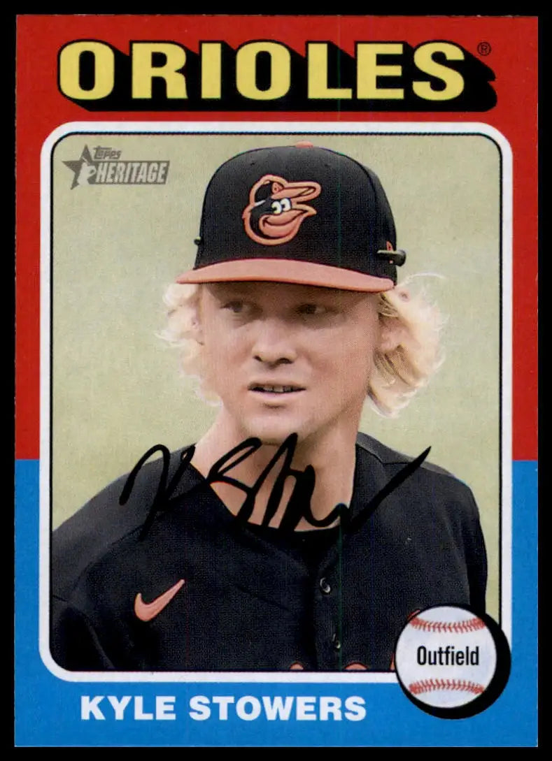 2024 Topps Heritage Kyle Stowers 272 Baltimore Orioles NM - Baseball Card Single