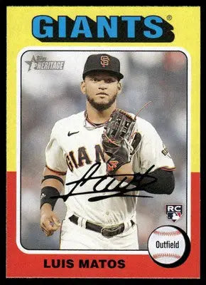 2024 Topps Heritage Luis Matos #101 RC Baseball - Baseball Card Single