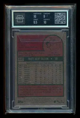 2024 Topps Heritage Matt Olson #440 White Border Baseball Arena Club 9.5 - Baseball Card Single