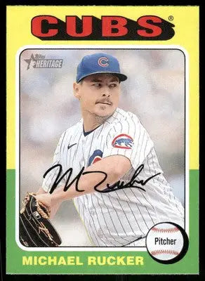 2024 Topps Heritage Michael Rucker #125 Baseball