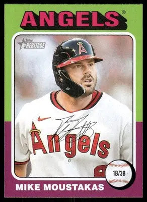 2024 Topps Heritage Mike Moustakas #347 Baseball - Baseball Card Single