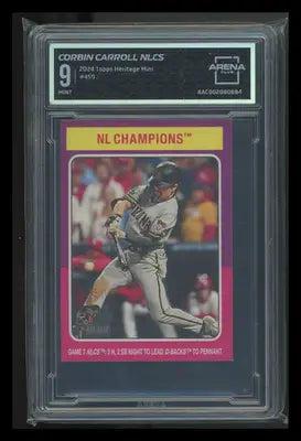 2024 Topps Heritage Mini Corbin Carroll #459 Baseball Arena Club 9 - Baseball Card Single