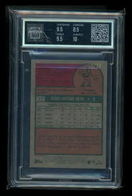 2024 Topps Heritage Mini Light Blue Border Jonah Heim #22 AL All-Star 13/25 AC 9