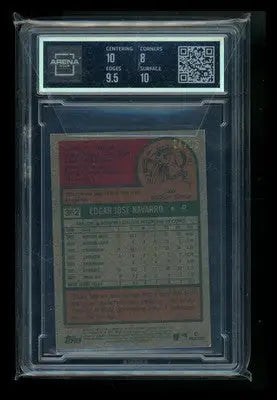 2024 Topps Heritage Mini Purple Border Edgar Navarro #362 04/15 RC AC 8.5 - Baseball Card Single