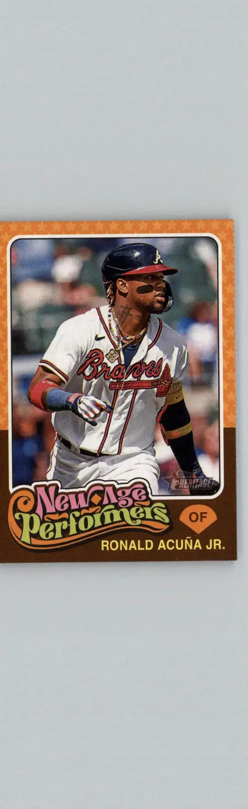 2024 Topps Heritage #NAP-10 Ronald Acuña Jr. New Age Performers Atlanta Braves - Baseball Card Single