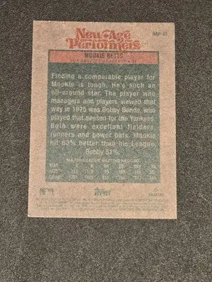 2024 Topps Heritage #NAP-23 Mookie Betts New Age Performers - Baseball Card Single