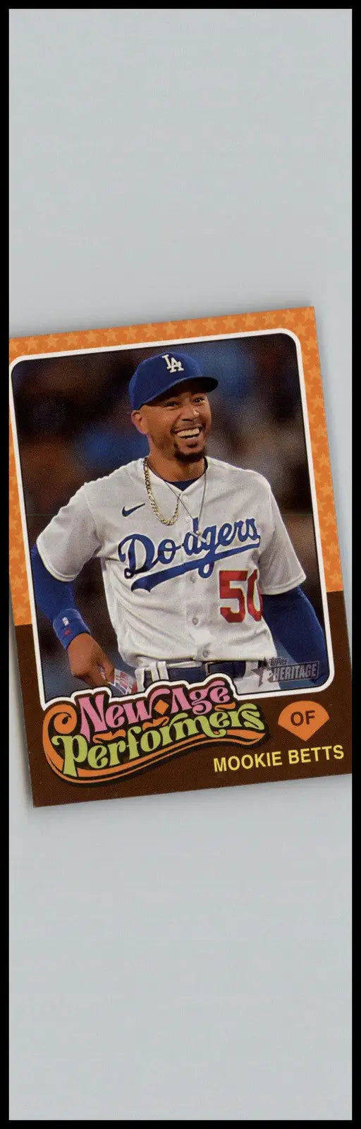 2024 Topps Heritage #NAP-23 Mookie Betts New Age Performers Los Angeles Dodgers - Baseball Card Single