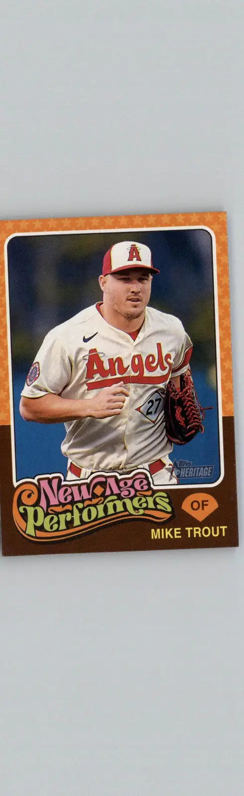 2024 Topps Heritage #NAP-3 Mike Trout New Age Performers Los Angeles Angels - Baseball Card Single