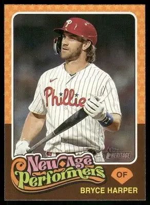 2024 Topps Heritage New Age Performers Bryce Harper #NAP-14 Baseball - Baseball Card Single