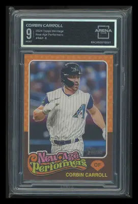 2024 Topps Heritage New Age Performers Corbin Carroll #NAP-8 Arena Club 9 - Baseball Card Single