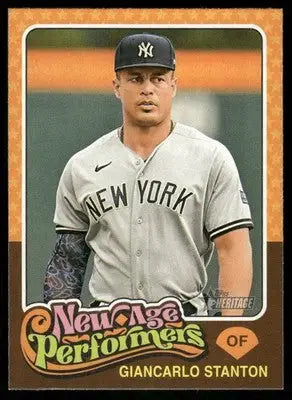 2024 Topps Heritage New Age Performers Giancarlo Stanton #NAP-16 Baseball - Baseball Card Single