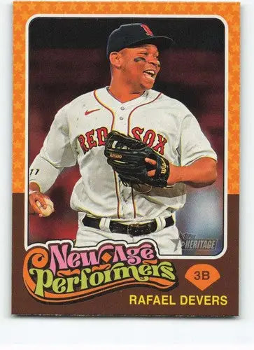 2024 Topps Heritage New Age Performers #NAP-19 Rafael Devers NM-MT Red ID:70350 - Baseball Card Single