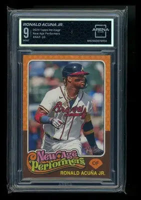 2024 Topps Heritage New Age Performers Ronald Acuña Jr. #NAP-10 Arena Club 9 - Baseball Card Single