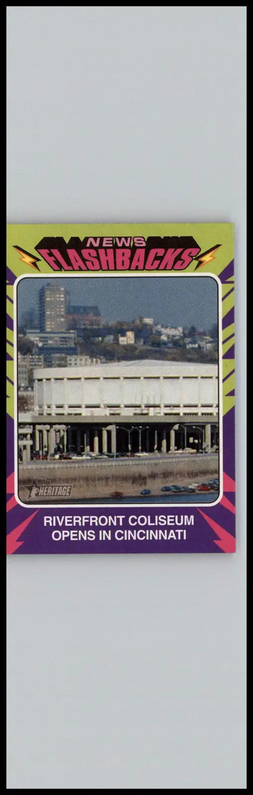 2024 Topps Heritage #NF-13 Riverfront Coliseum News Flashbacks - Baseball Card Single