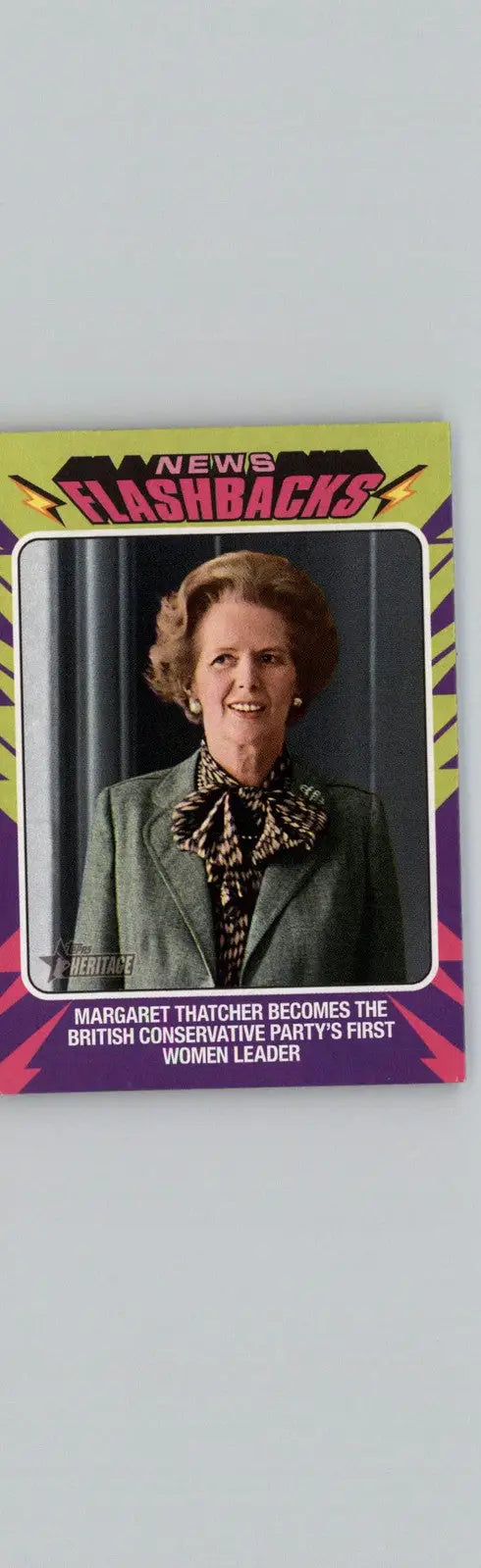 2024 Topps Heritage #NF-4 Margaret Thatcher News Flashbacks - Baseball Card Single