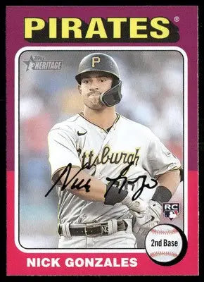 2024 Topps Heritage Nick Gonzales #318 RC Baseball - Baseball Card Single