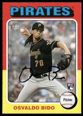 2024 Topps Heritage Osvaldo Bido #496 RC Baseball - Baseball Card Single
