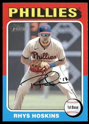 2024 Topps Heritage Rhys Hoskins #163 Baseball - Baseball Card Single