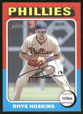 2024 Topps Heritage Rhys Hoskins #163 Baseball - Baseball Card Single