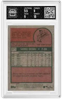 Graded baseball card of Shohei Ohtani from 2024 Topps Heritage Shohei Ohtani series