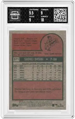 2024 Topps Heritage Shohei Ohtani #371 Baseball AC 9.5 - Baseball Card Single