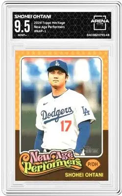 Graded Topps Heritage Shohei Ohtani baseball card from 2024 Topps Heritage series