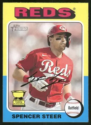 2024 Topps Heritage Spencer Steer #235 Baseball - Baseball Card Single