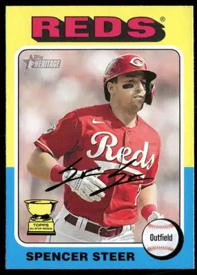 2024 Topps Heritage Spencer Steer #235 Baseball - Baseball Card Single