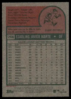 2024 Topps Heritage Starling Marte #266 Baseball - Baseball Card Single