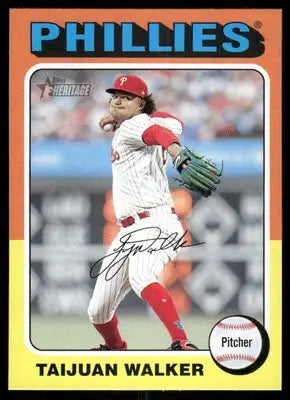 2024 Topps Heritage Taijuan Walker #384 Baseball - Baseball Card Single
