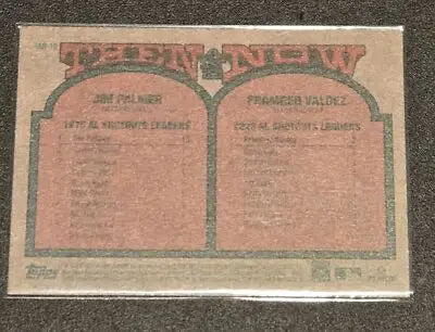 2024 Topps Heritage #TAN-15 Framber Valdez / Jim Palmer Then and Now - Baseball Card Single