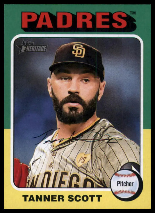2024 Topps Heritage Tanner Scott 506 San Diego Padres NM - Baseball Card Single