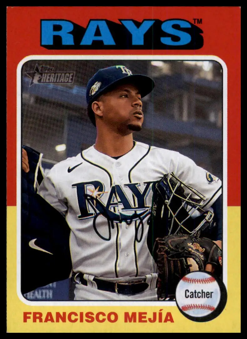 2024 Topps Heritage - White Border Francisco Mejía RC 40 Cleveland Indians NM - Baseball Card Single