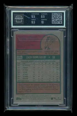 2024 Topps Heritage Zack Gelof #346 Image Variation RC Baseball Arena Club 9 - Baseball Card Single