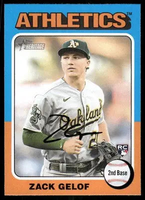2024 Topps Heritage Zack Gelof #346 RC Baseball - Baseball Card Single