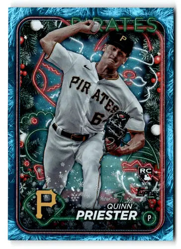 2024 Topps Holiday Blue Metallic Holiday Tree #H145 Quinn Priester NM-M ID:75212 - Baseball Card Single