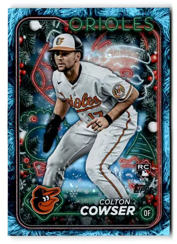 2024 Topps Holiday Blue Metallic Holiday Tree #H170 Colton Cowser NM-MT ID:77341 - Baseball Card Single