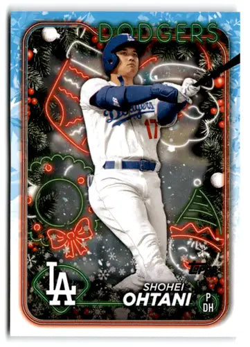 2024 Topps Holiday #H1 Shohei Ohtani NM-MT Dodgers - Trading Cards