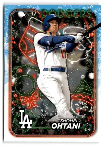2024 Topps Holiday #H1 Shohei Ohtani NM-MT Dodgers - Baseball Card Single