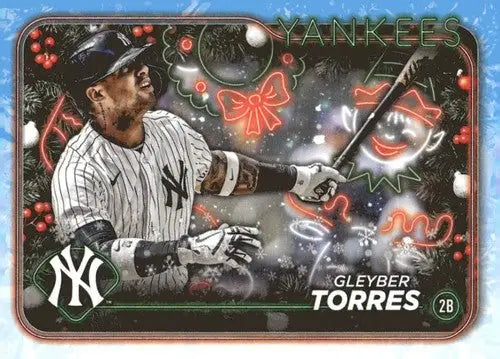 2024 Topps Holiday H101 Gleyber Torres Yankees baseball card NM-MT