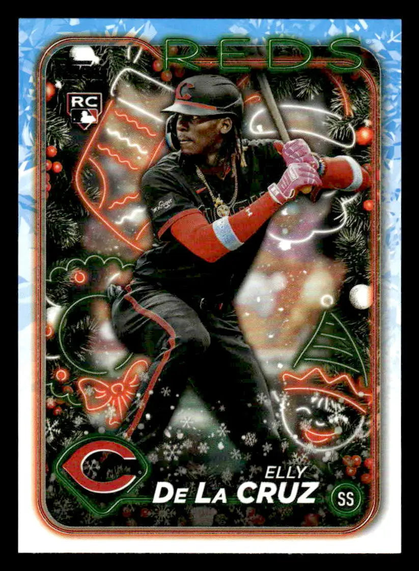 2024 Topps Holiday #H102 Elly De La Cruz - Baseball Card Single
