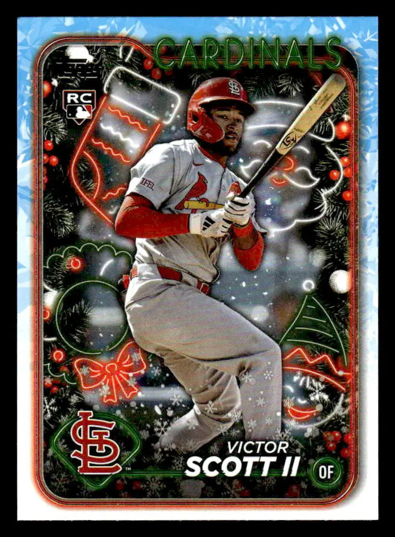 2024 Topps Holiday #H105 Victor Scott II - Baseball Card Single